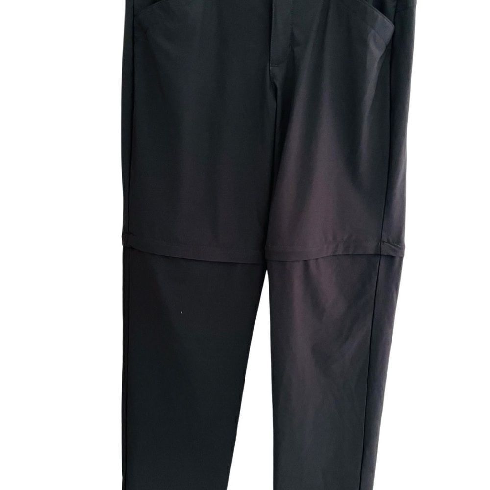 Eddie Bauer black Convertible zip off /to shorts nylon pants size 6. - Picture 4 of 8
